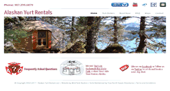 Desktop Screenshot of alaskanyurtrentals.com